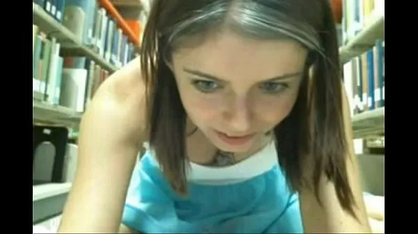 XXX Horny teen masturbates in the library mega filmi