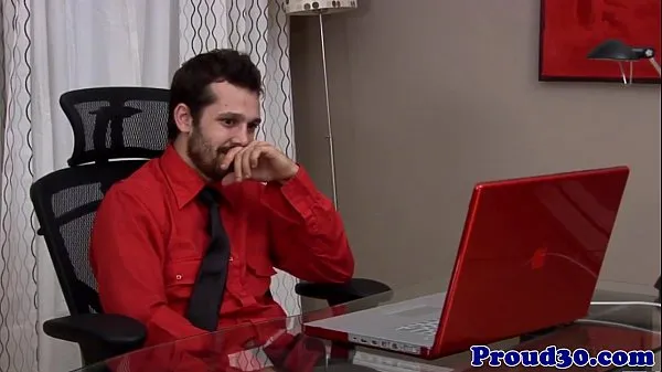 XXX Gay jock wanking himself off in the office百万电影