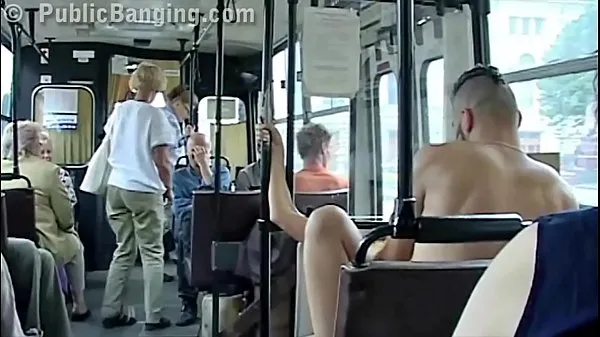 XXX Extreme risky public transportation sex couple in front of all the passengers mega Movies
