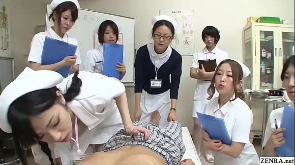 XXX JAV nurses CFNM handjob blowjob demonstration Subtitled mega Movies