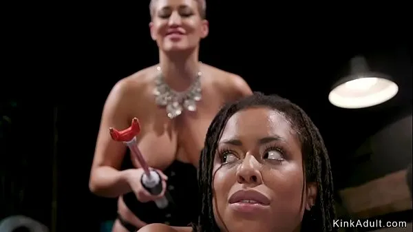 XXX Busty Milf dom lesbian spanks ebony mega Movies