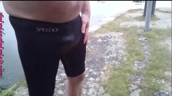 XXX Speedo urinating at the canal ** outdoor fun mega Movies