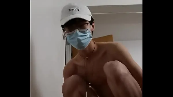 XXX Asian Twink Boy necken Sie mit weißen Socken Megafilme