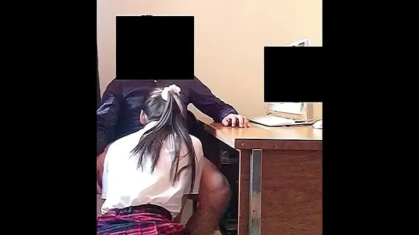 XXX Teen SUCKS his Teacher’s Dick in the Office for a Better Grades! Real Amateur Sex mega Movies