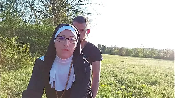 XXX This nun gets her ass filled with cum before she goes to church mega Movies