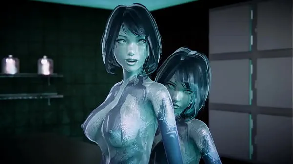 XXX Halo Cortana, селфцест, минет и секс - футанари порно мегафильмов