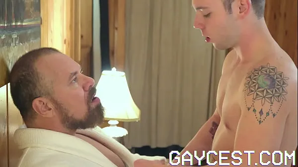 XXX Gaycest - cute hairless boy barebacked by hung sexy Grampa-like dude میگا موویز