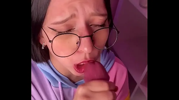 XXX Nerd Girl In Glasses Suck My Dick After Classes ภาพยนตร์ขนาดใหญ่