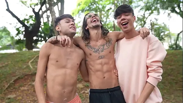 XXX Making Of - Caco Foxx & Enzo Matteuz & Hanry Onlyjapa - Bareback (O Safado do parque mega Film