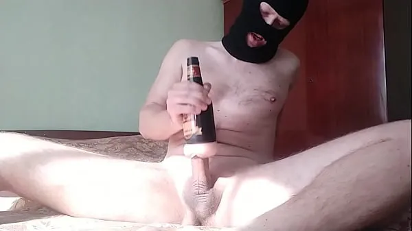 XXX Muscular man roughly fucks a flashlight and ejaculates inside with a loud moan میگا موویز