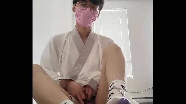 XXX asian hanfu sissy femboy twink white socks anal and huge cumshot phim lớn