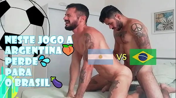 XXX Match fanatique argentin perd contre le Brésil - éjacule sur son cul - avec Alex Barcelona méga films