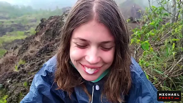 XXX The Riskiest Public Blowjob In The World On Top Of An Active Bali Volcano - POV mega Movies