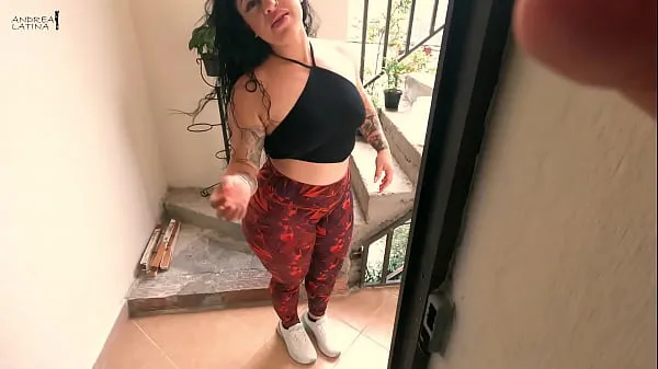 XXX I fuck my horny neighbor when she is going to water her plants megafilmer