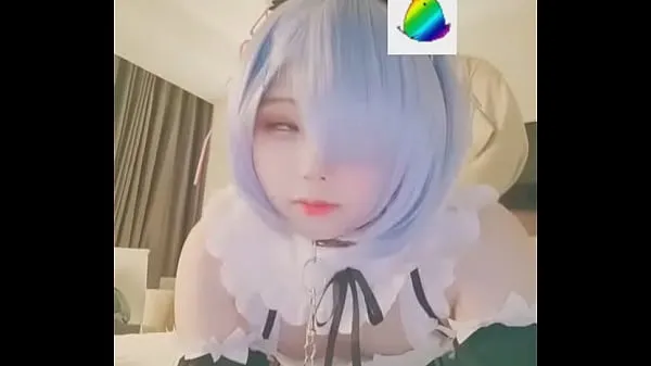 XXX Asian TS babe using rem cosplay megaelokuvaa