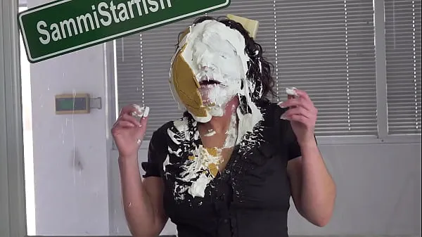 XXX Throwing pies at Karen's face - Humiliated bitch megafilmek