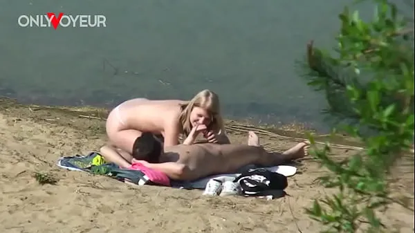 XXX Beach Voyeur. Naughty teen pawg spotted fucking her bf right on the beach megafilmy